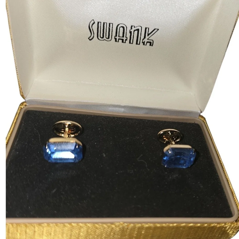 Vintage Swank Cufflinks & Button Links Sets, 3 Pairs in Original‎ Boxes